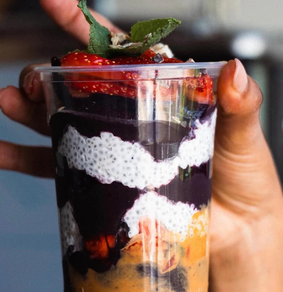 Hausgemachter Kokos Chia Pudding von running late Koblenz